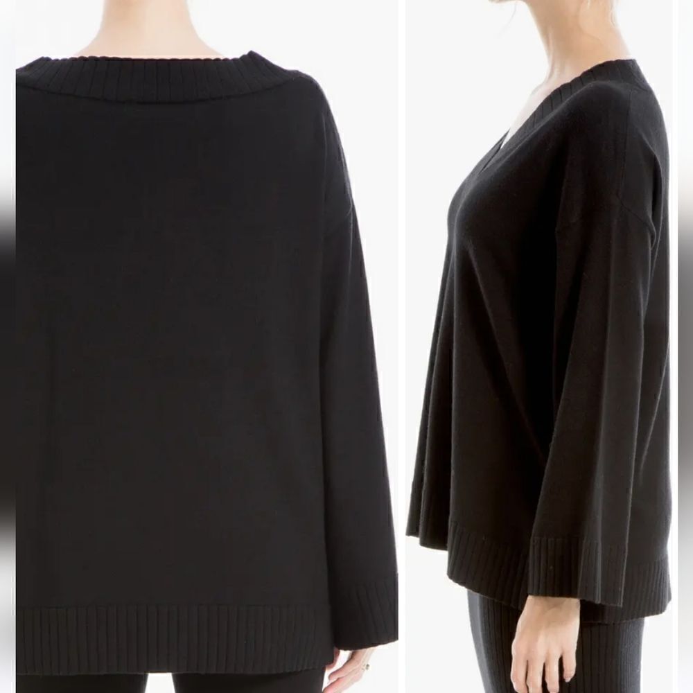 Max Studio Sweater,black, oversize - Picture 3 of 7